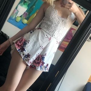 Floral Lace Romper